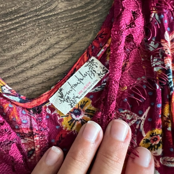 FREE PEOPLE Womens Top Infinite Love Slim Purple Combo Purple - Picture 5 of 5